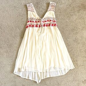 Free People Flowy Embroidered Dress